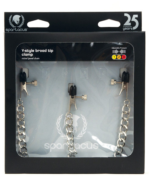 Spartacus Y Style Broad Tip Nipple Clamps And Clit Clamp Busthouse