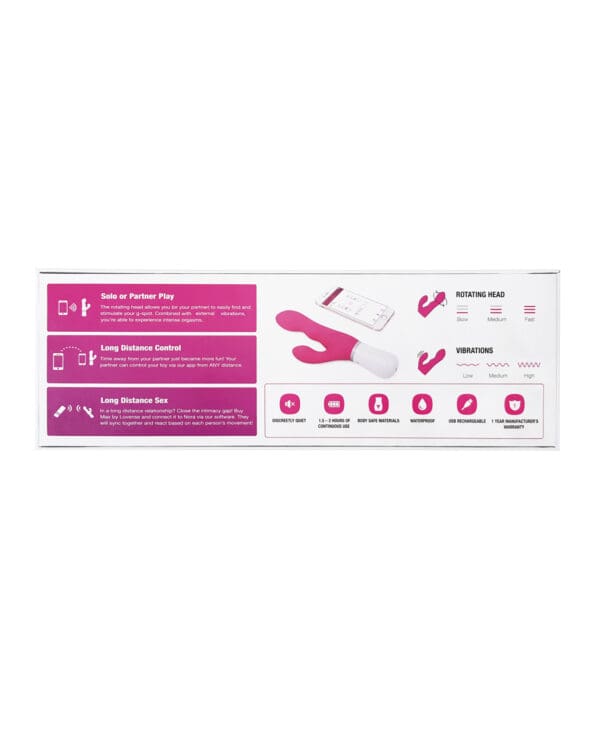 Lovense Nora Rotating Head Rabbit - Pink - Image 5