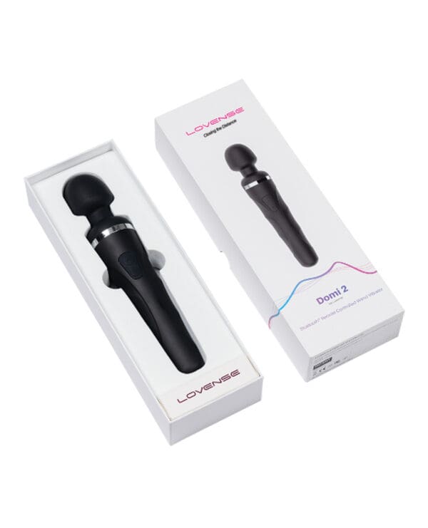 Lovense Domi 2 Flexible Rechargeable Mini Wand - Black - Image 3
