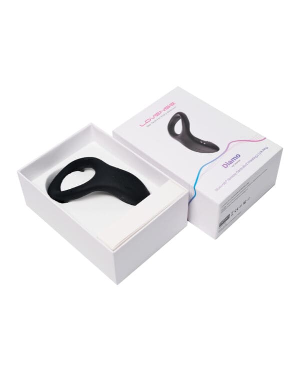 Lovense Diamo Cock Ring - Black - Image 5