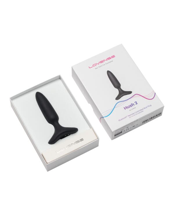 Lovense Hush 2 1" Butt Plug - Black - Image 4