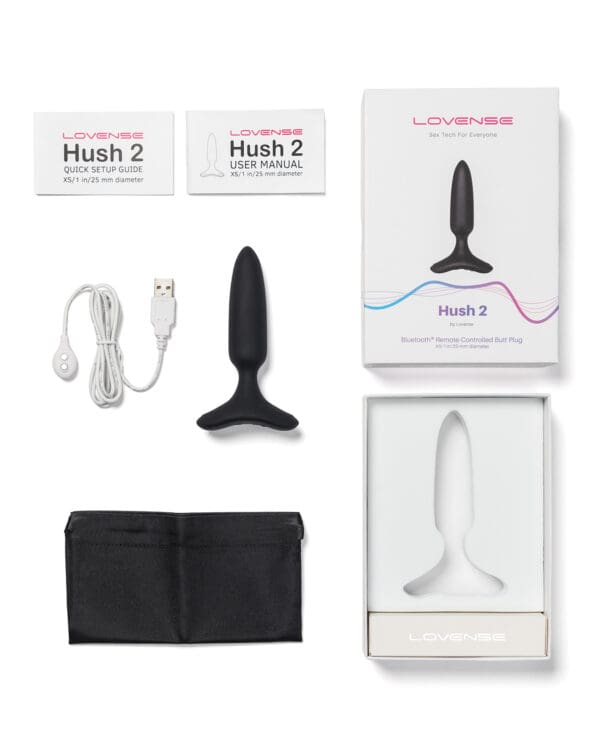 Lovense Hush 2 1" Butt Plug - Black - Image 5
