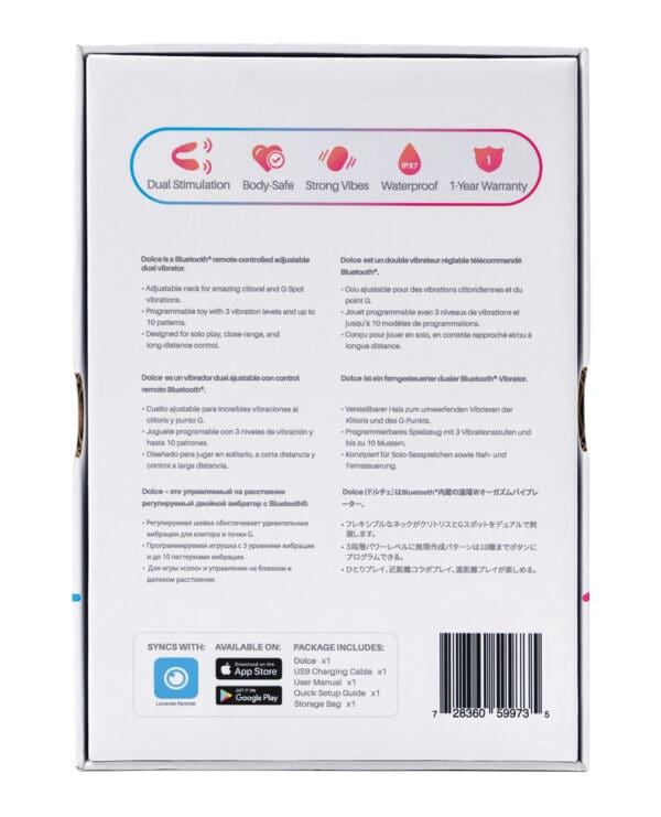 Lovense Dolce (previously Quake) Adjustable Dual Stimulator - Pink - Image 2