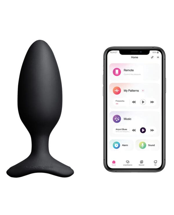 Lovense Hush 2 1.75" Butt Plug - Black - Image 5