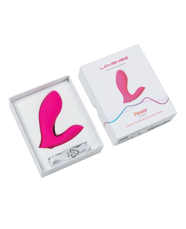 Lovense Flexer Dual Panty Vibrator - Pink - Image 2