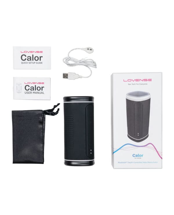 Lovense Calor Compact Heating Masturbator - Black - Image 5