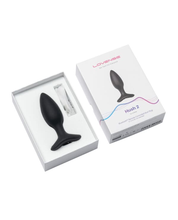 Lovense Hush 2 1.5" Butt Plug - Black - Image 2