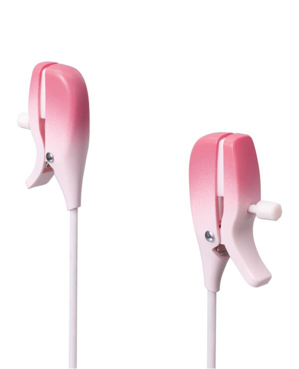 Lovense Gemini Vibrating Nipple Clamps - Pink - Image 4