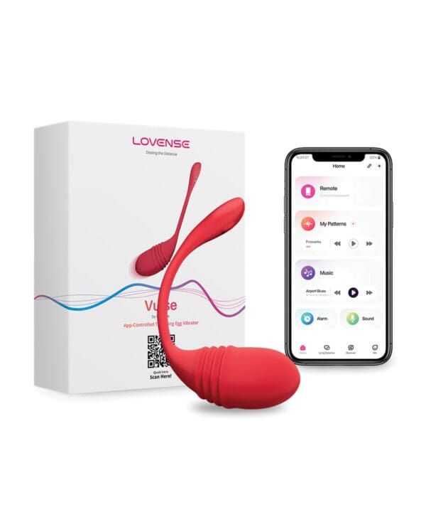 Lovense Vulse Thrusting Egg - Red - Image 5