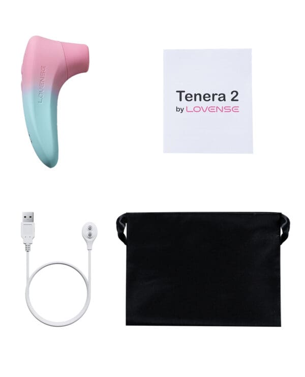 Lovense Tenera 2 Bluetooth Clitoral Suction Stimulator - Pink/Blue - Image 5