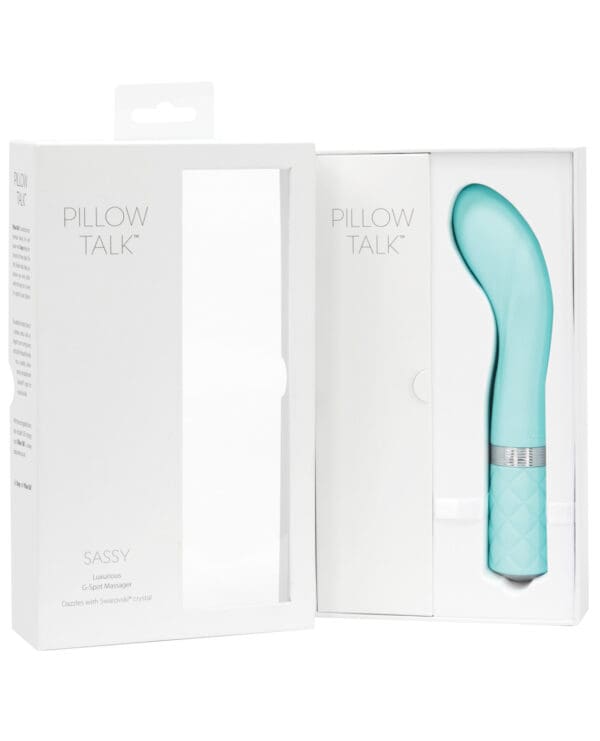 Pillow Talk Sassy G Spot Vibrator - Teal - Image 3