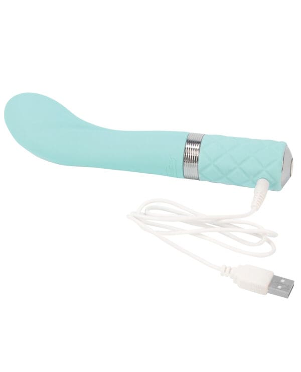 Pillow Talk Sassy G Spot Vibrator - Teal - Image 5