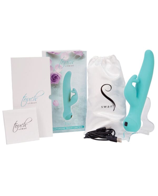 Touch by Swan Trio Clitoral Vibrator - Teal - Image 5