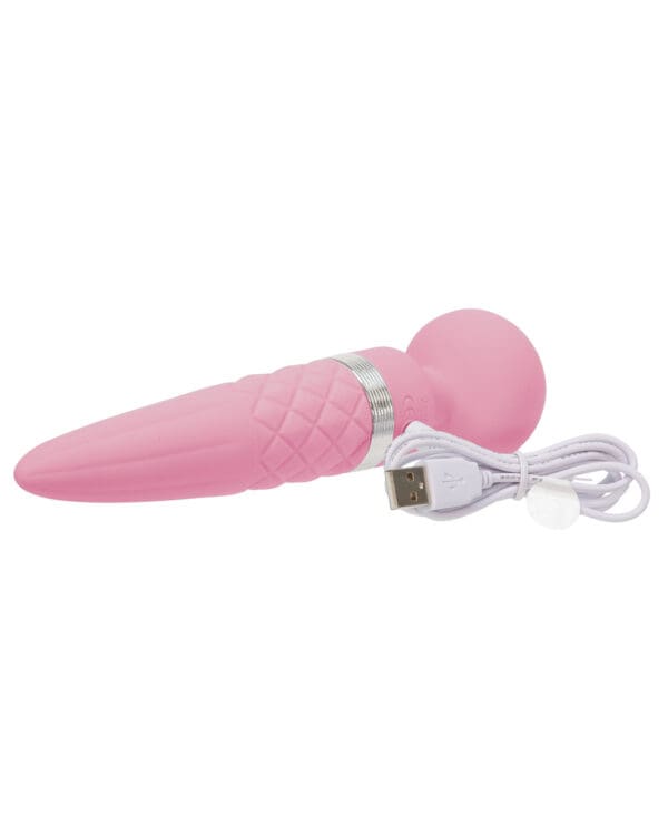 Pillow Talk Sultry Rotating Wand - Pink - Image 4