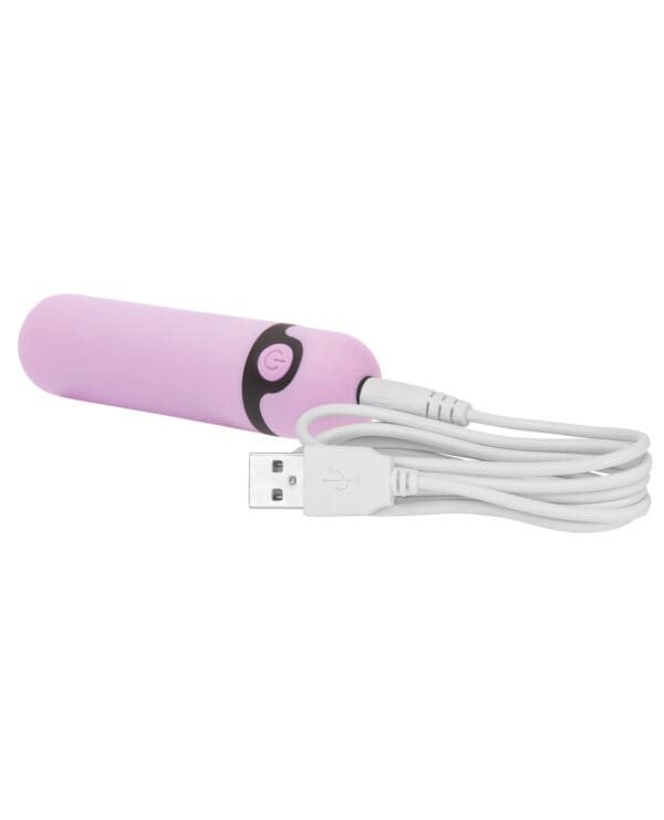 Simple & True Rechargeable Vibrating Bullet - Purple - Image 3