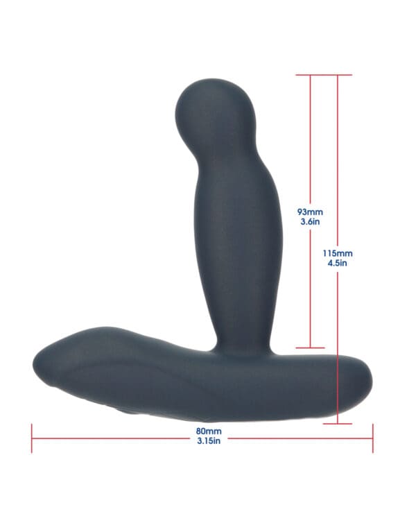 Lux Active Revolve 4.5" Rotating & Vibrating Anal Massager - Dark Blue - Image 5