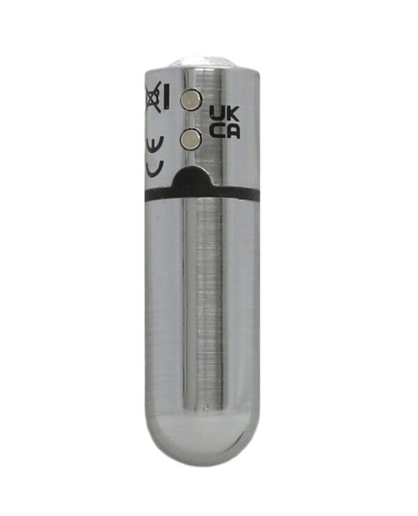 First Class Mini Rechargeable Bullet w/Crystal - 9 Functions Silver - Image 3
