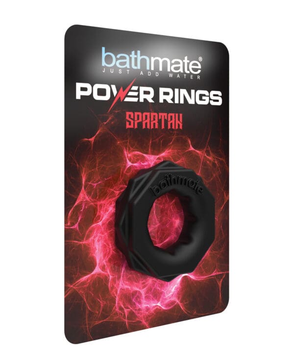 Bathmate Spartan Cock Ring - Black - Image 2