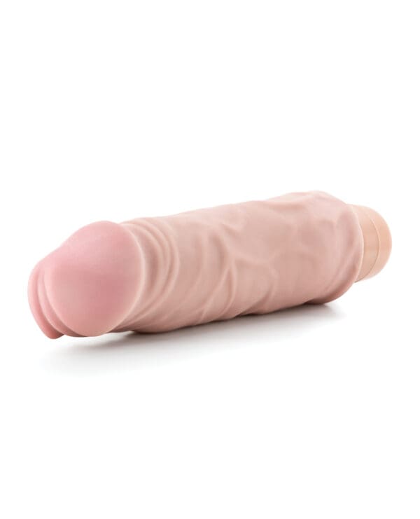 Blush X5 Plus Hard On Vibrating 9" Dildo - Beige - Image 4