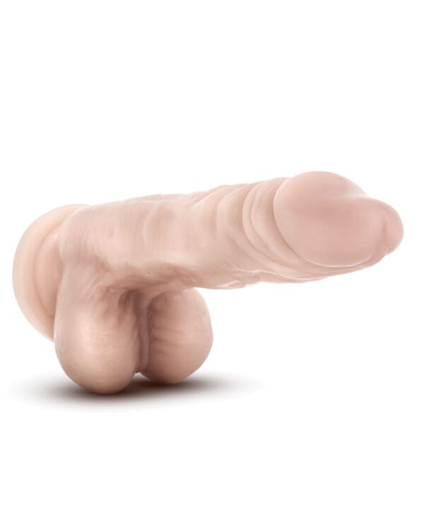 Blush Dr. Skin Stud Muffin 8.5" Dong w/Suction Cup - Beige - Image 3