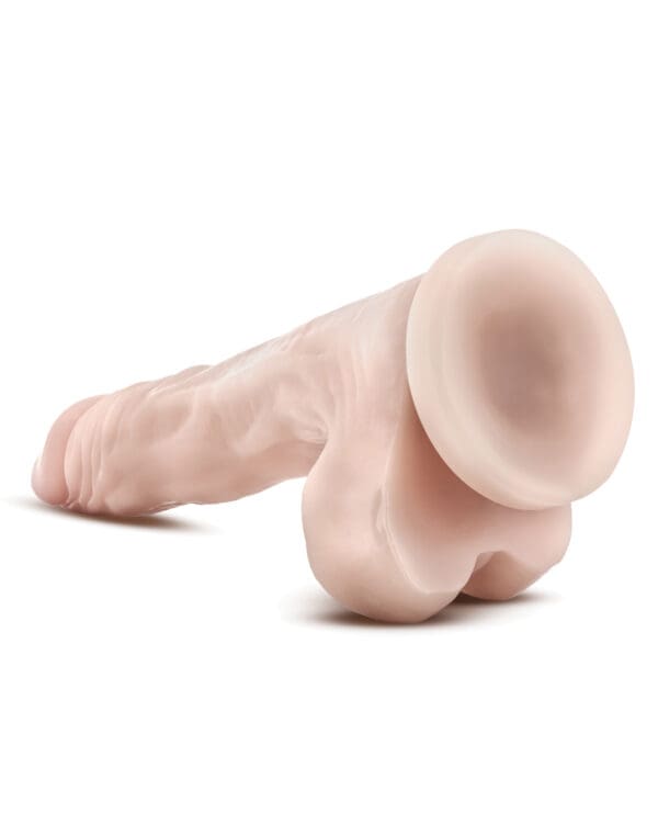 Blush Dr. Skin Stud Muffin 8.5" Dong w/Suction Cup - Beige - Image 4
