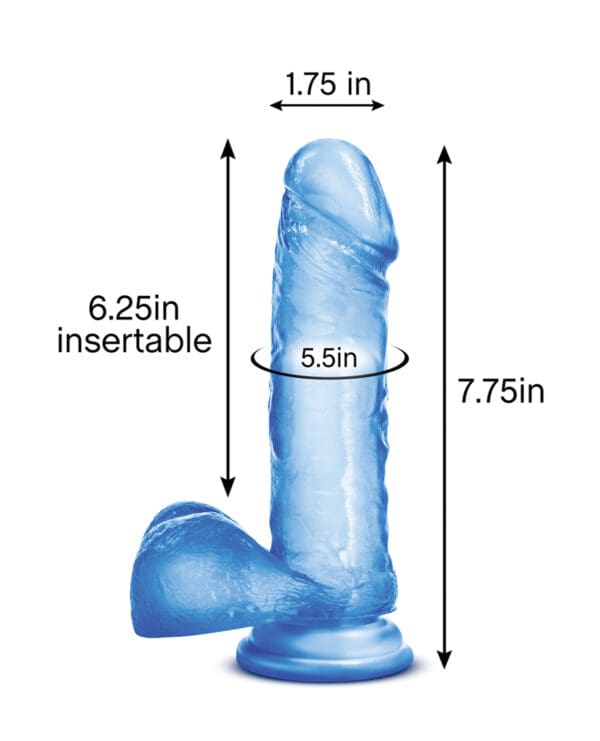 Blush B Yours Sweet n Hard 2 w/Suction Cup - Blue - Image 5