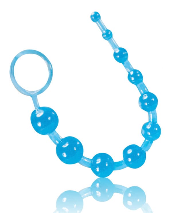 Blush B Yours Basic Anal Beads - Blue - Image 2