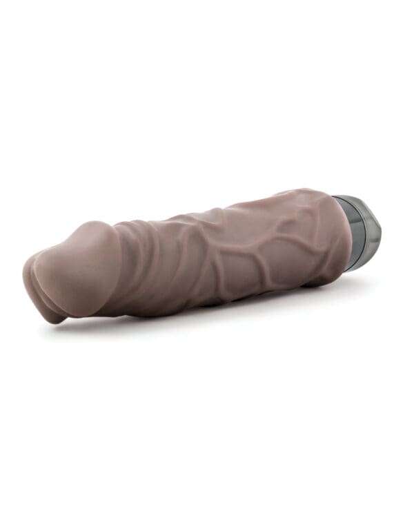 Blush X5 Plus Hard On Vibrating 9" Dildo - Brown - Image 3
