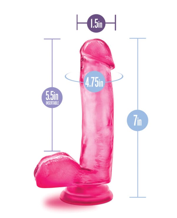 Blush B Yours Sweet n Hard 1 w/Suction Cup - Pink - Image 4