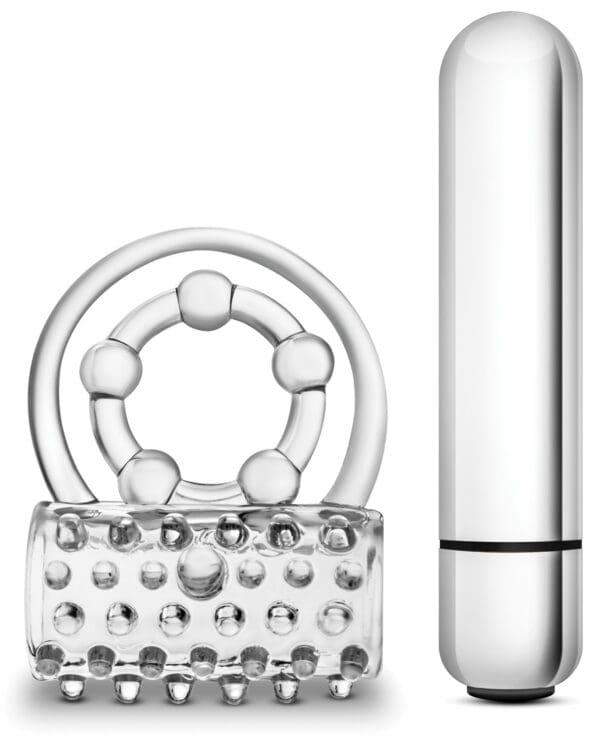 Blush Stay Hard Super Clitifier Cock Ring - Clear - Image 4