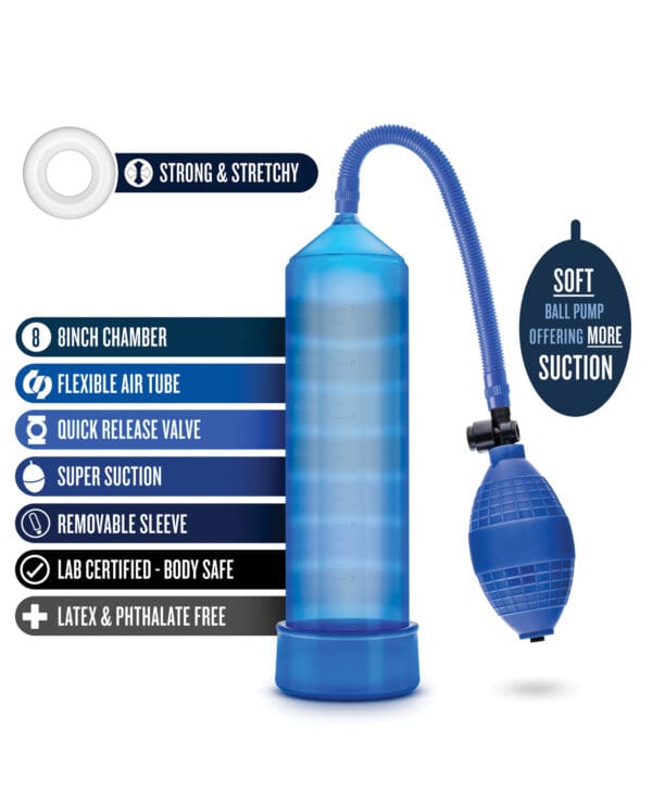 Blush Performance VX101 Male Enhancement Pump - Blue - Image 5