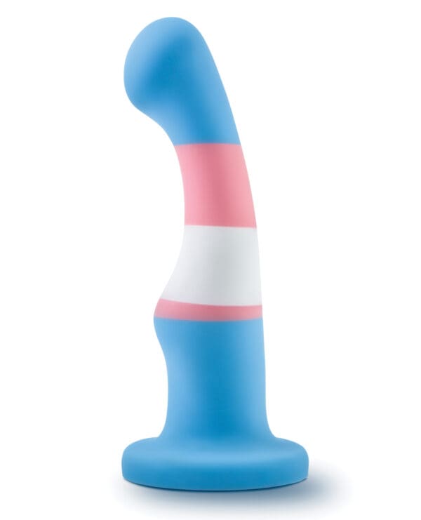 Blush Avant P2 Transgender Pride Silicone Dong - True Blue - Image 2