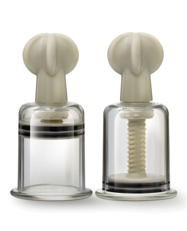 Blush Temptasia Clit & Nipple Large Twist Suckers - Clear Set of 2 - Image 2