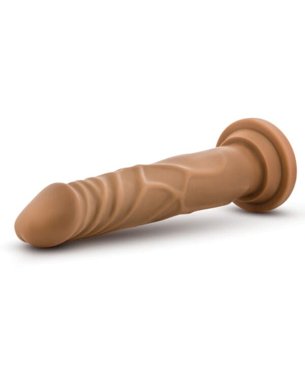 Blush Dr. Skin Realistic Cock Basic 7.5" - Mocha - Image 3