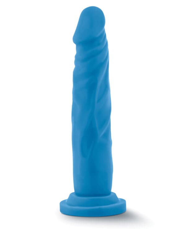 Blush Neo Dual Density 7.5" Cock - Neon Blue - Image 2