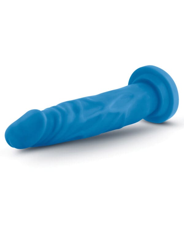 Blush Neo Dual Density 7.5" Cock - Neon Blue - Image 3