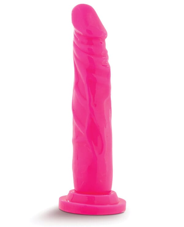 Blush Neo 7.5" Dual Density Cock - Neon Pink - Image 2