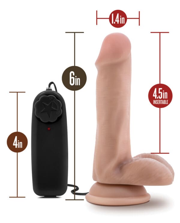 Blush Dr. Skin Dr. Rob 6" Cock w/Suction Cup - Vanilla - Image 4