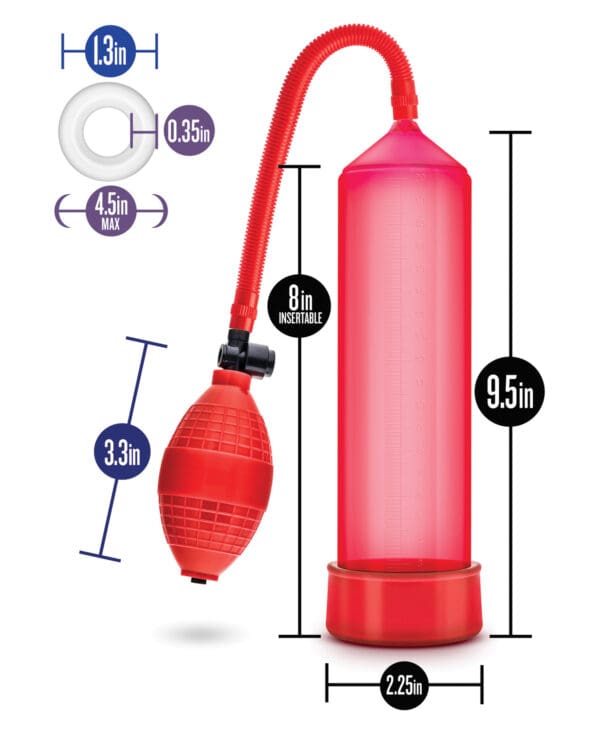 Blush Performance VX101 Male Enhancement Pump - Red - Image 4