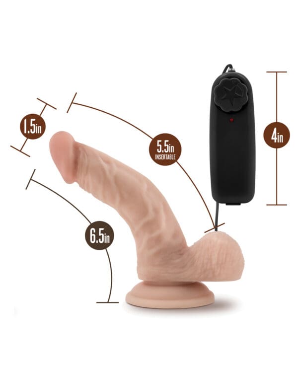 Blush Dr. Skin Dr. Ken 6.5" Cock w/Suction Cup - Vanilla - Image 4