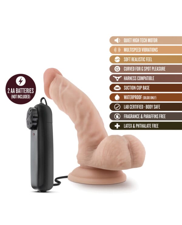 Blush Dr. Skin Dr. Ken 6.5" Cock w/Suction Cup - Vanilla - Image 5