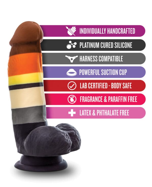 Blush Avant P9 Bear Pride Dildo - Multi Color - Image 5