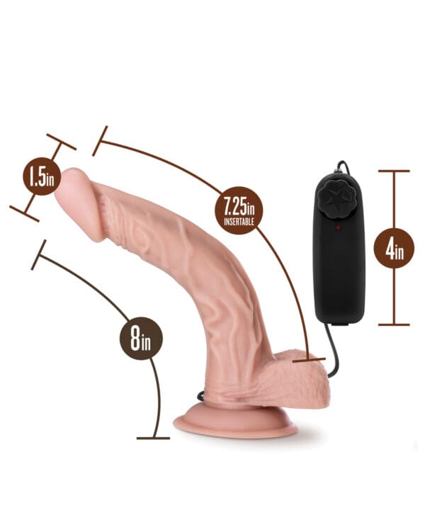 Blush Dr. Skin Dr. Sean 8" Cock w/Suction Cup - Vanilla - Image 4