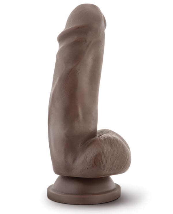 Blush Dr. Skin Mr. Smith 7" Dildo w/Suction Cup - Chocolate - Image 2