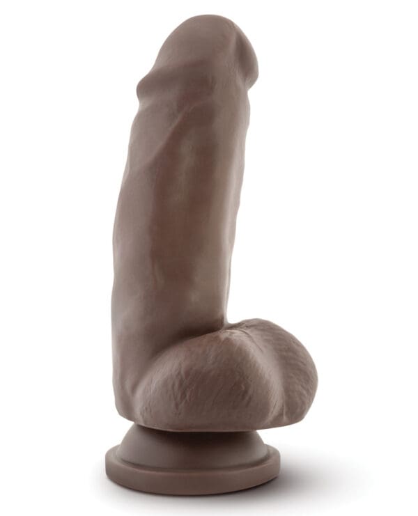 Blush Dr. Skin Mr. Smith 7" Dildo w/Suction Cup - Chocolate - Image 3
