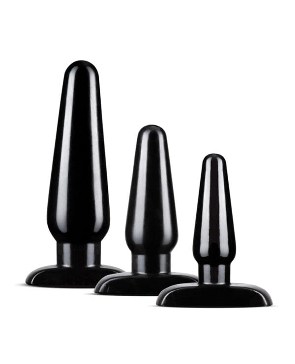 Blush Anal Adventures Basic Plug Kit - Black - Image 2