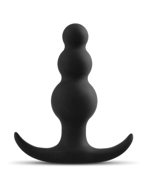 Blush Anal Adventures Beaded Plug - Black - Image 2