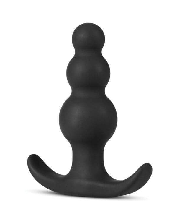 Blush Anal Adventures Beaded Plug - Black - Image 3