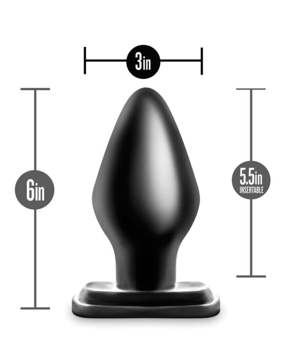 Blush Anal Adventures XXL Plug - Black - Image 5