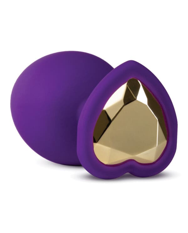 Blush Temptasia Bling Plug w/Gem Small - Purple - Image 3